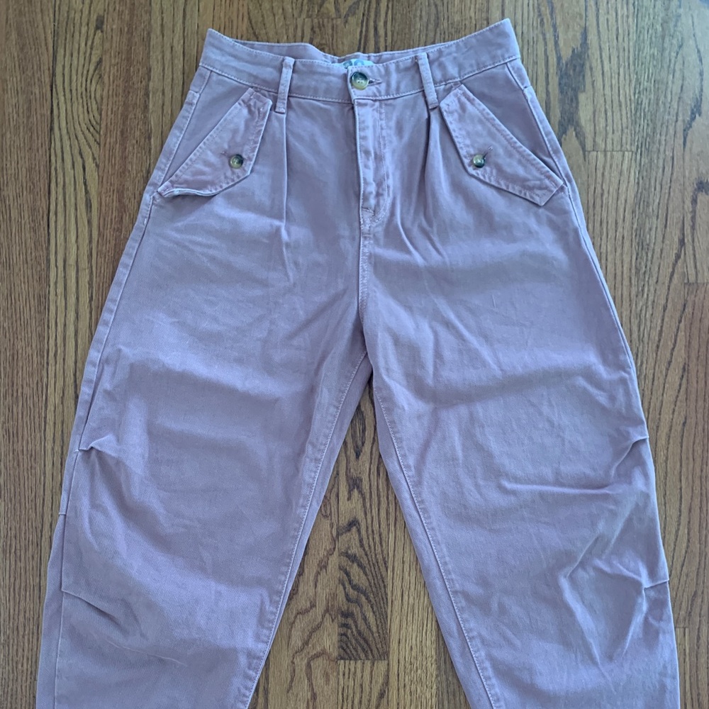 Free People Wide Leg Crop Jeans